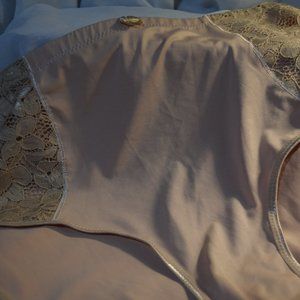 Pink K Briefer/Shapewear, Beige, Size 3X